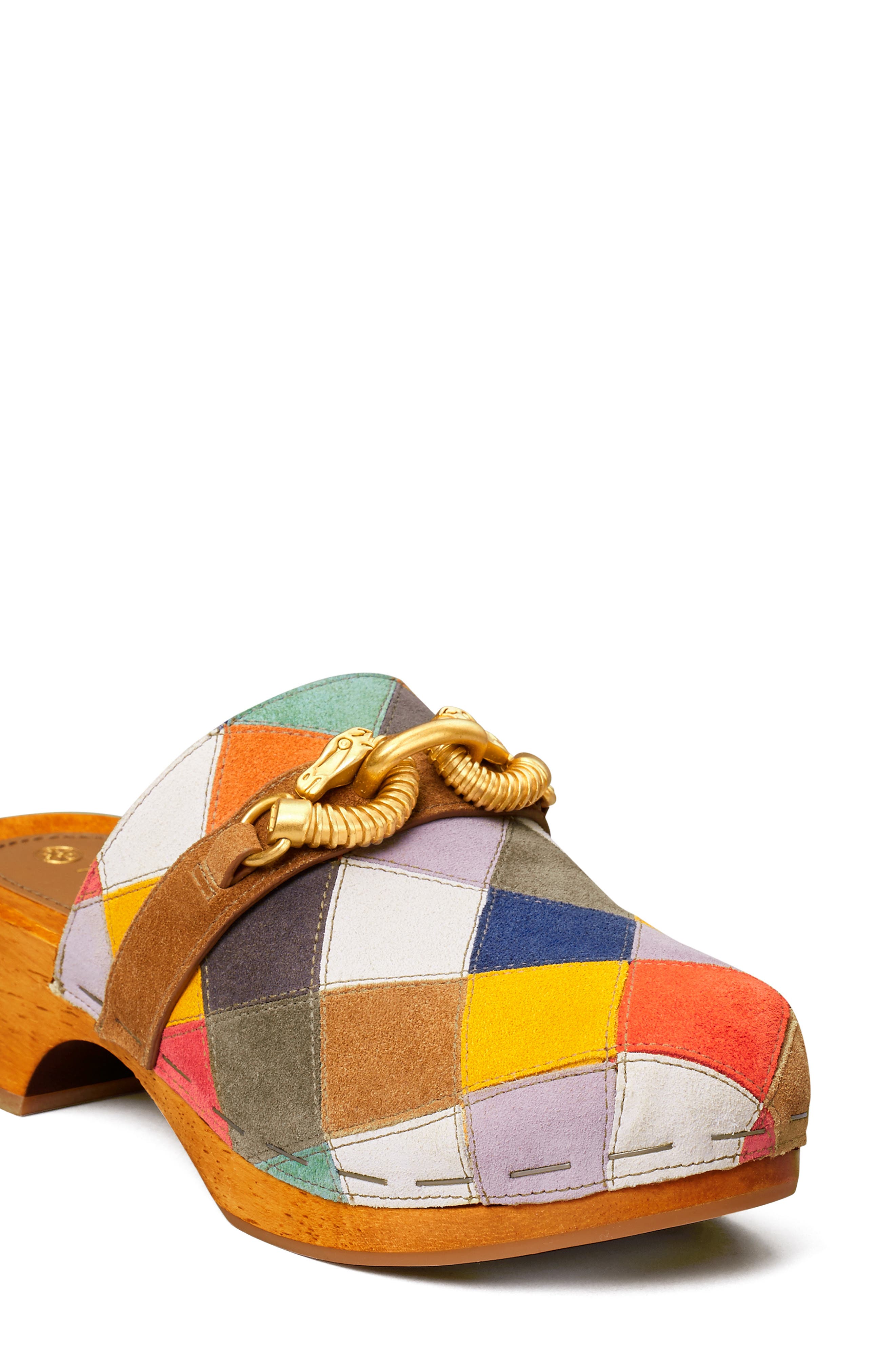Jessa Clog, Alternate, color, MULTI / TAN