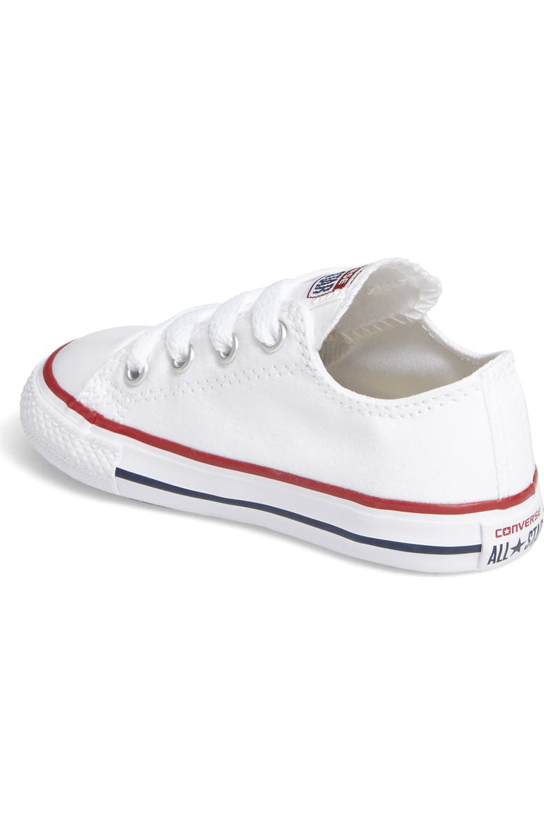 Converse Chuck Taylor<sup>®</sup> Low Top Sneaker, Alternate, color, White