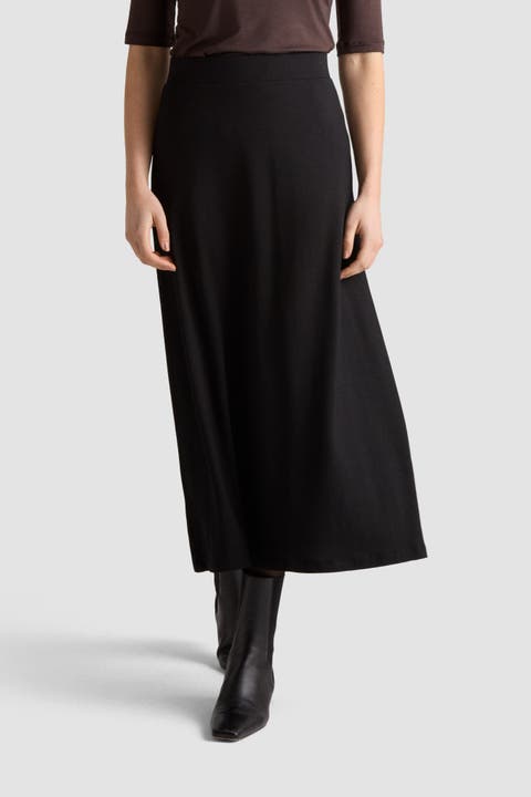 Grace A-line Jersey Midi Skirt