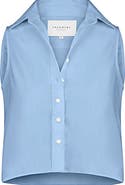 The Shirt by Rochelle Behrens The Boxy Cropped Sleeveless Shirt