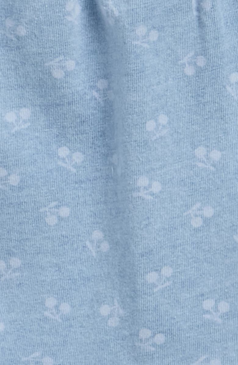 Splendid Cherry Bleach Wash Cotton Dress with Bloomers, Alternate, color, Indigo Cherry