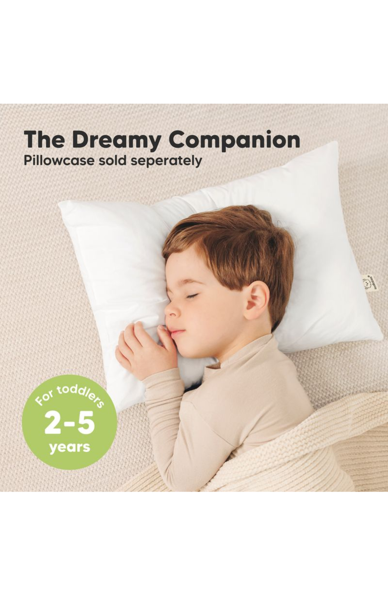 KeaBabies 2-Pack Jumbo Toddler Pillows, Alternate, color, Soft White