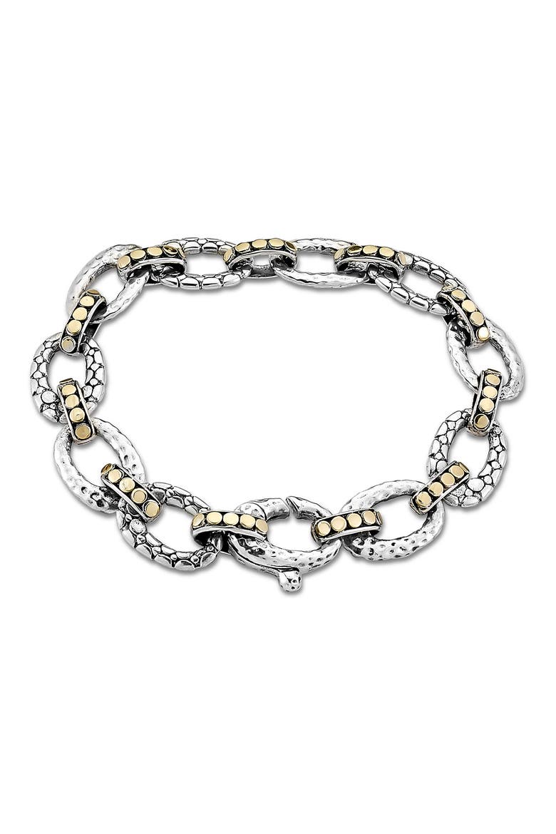 Link Bracelet, Main, color, SILVER AND GOLD