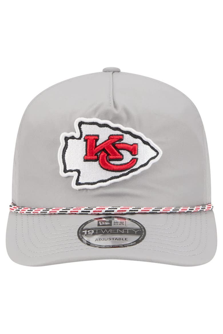 Men's New Era Gray Kansas City Chiefs Rope 19TWENTY Hat, Alternate, color, Gray