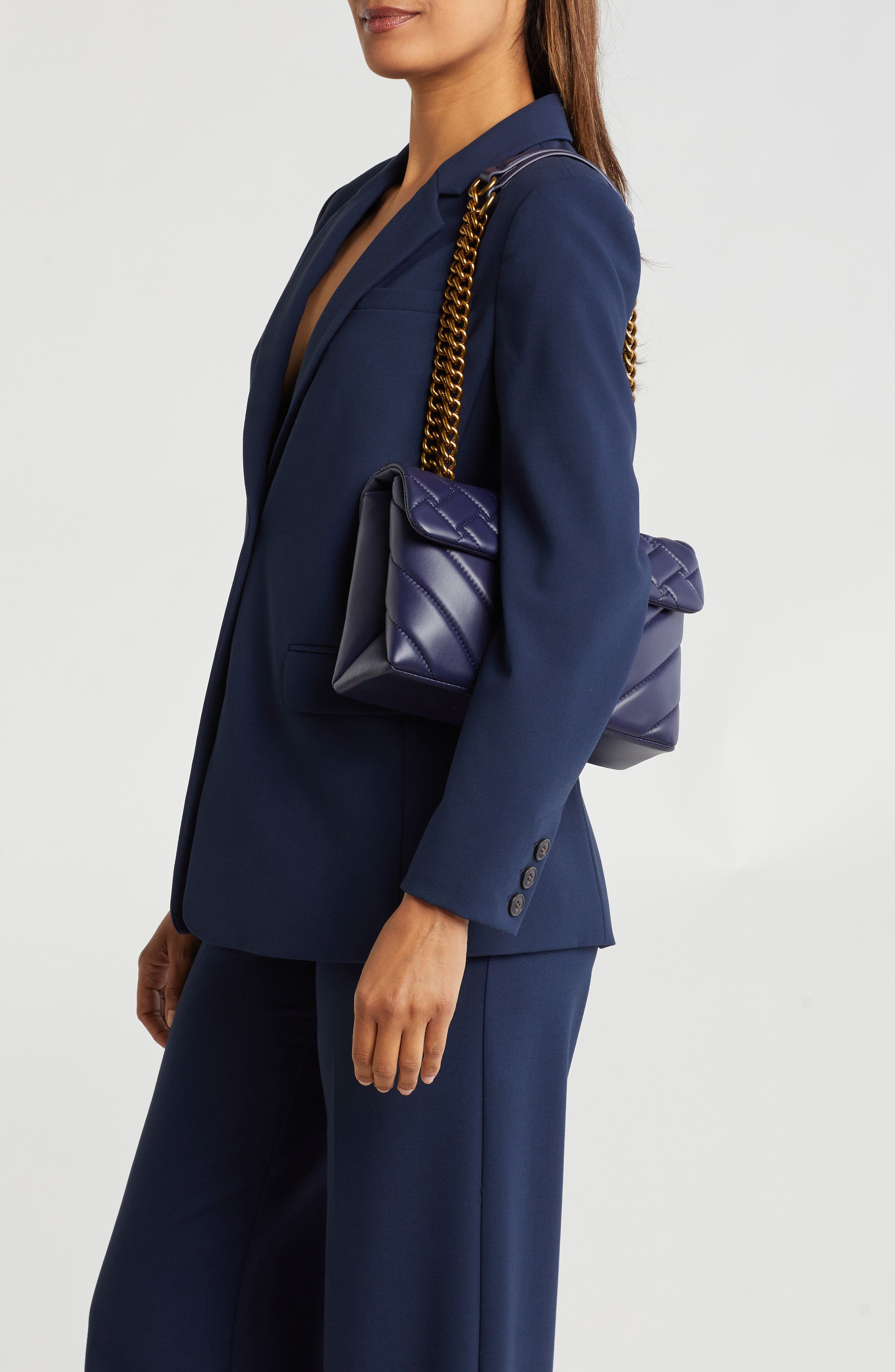 Kurt Geiger London Leather Kensington Shoulder Bag, Alternate, color, 