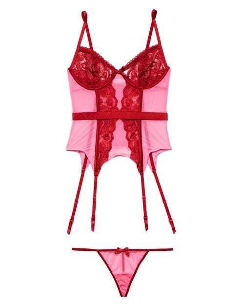 Adore Me Lyla Unlined Bustier In Pink