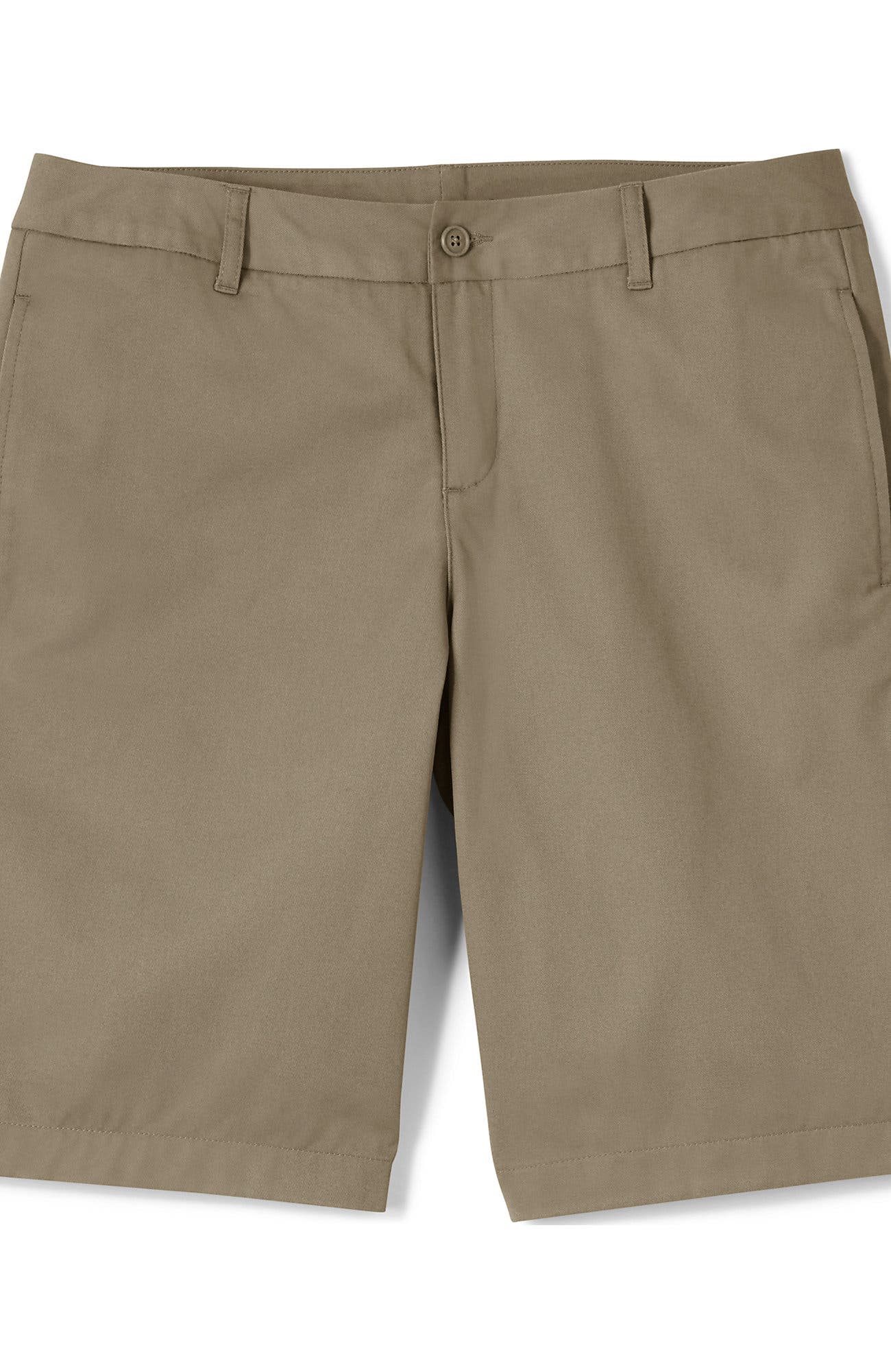 School Uniform Young  Plain Front Blend Chino Shorts - image 4