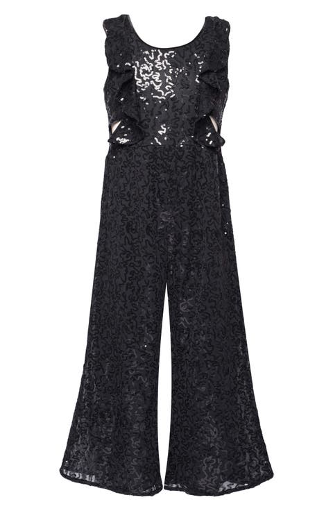 Kids' Sequin Cutout Jumpsuit (Big Kid)