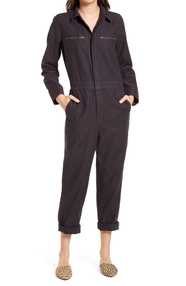 Madewell Women's Zip Pocket Coverall Jumpsuit, Main, color,