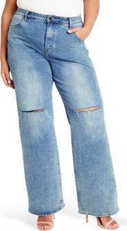 City Chic Harley Fit Fletcher Wide Leg Jeans