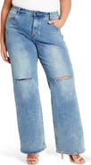 City Chic Harley Fit Fletcher Wide Leg Jeans