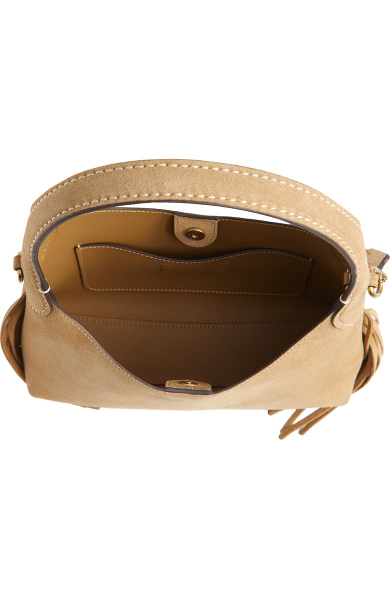 COACH Brooklyn 23 Fringe Suede Shoulder Bag, Alternate, color,