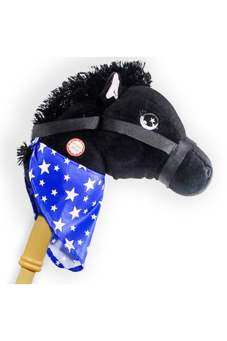 28 Inch Stick Horse with Sound Toy, Alternate, color, Black