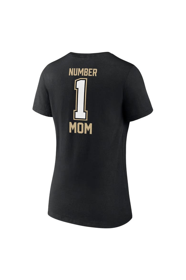 Women's Fanatics Branded Black New Orleans Saints Mother's Day V-Neck T-Shirt, Alternate, color, Black