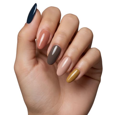 Nail Polish Strips Mixed Special Curated Colors Set - 16ct