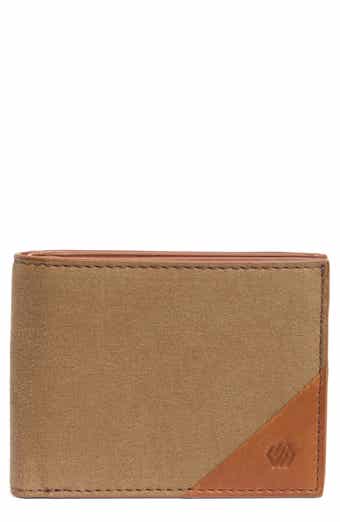 Johnston & Murphy Antique Canvas & Leather Bifold Wallet