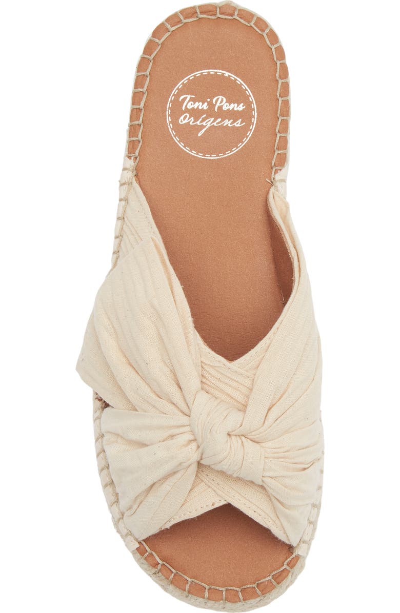 Toni Pons Elina Espadrille Slide Sandal, Alternate, color, Cream
