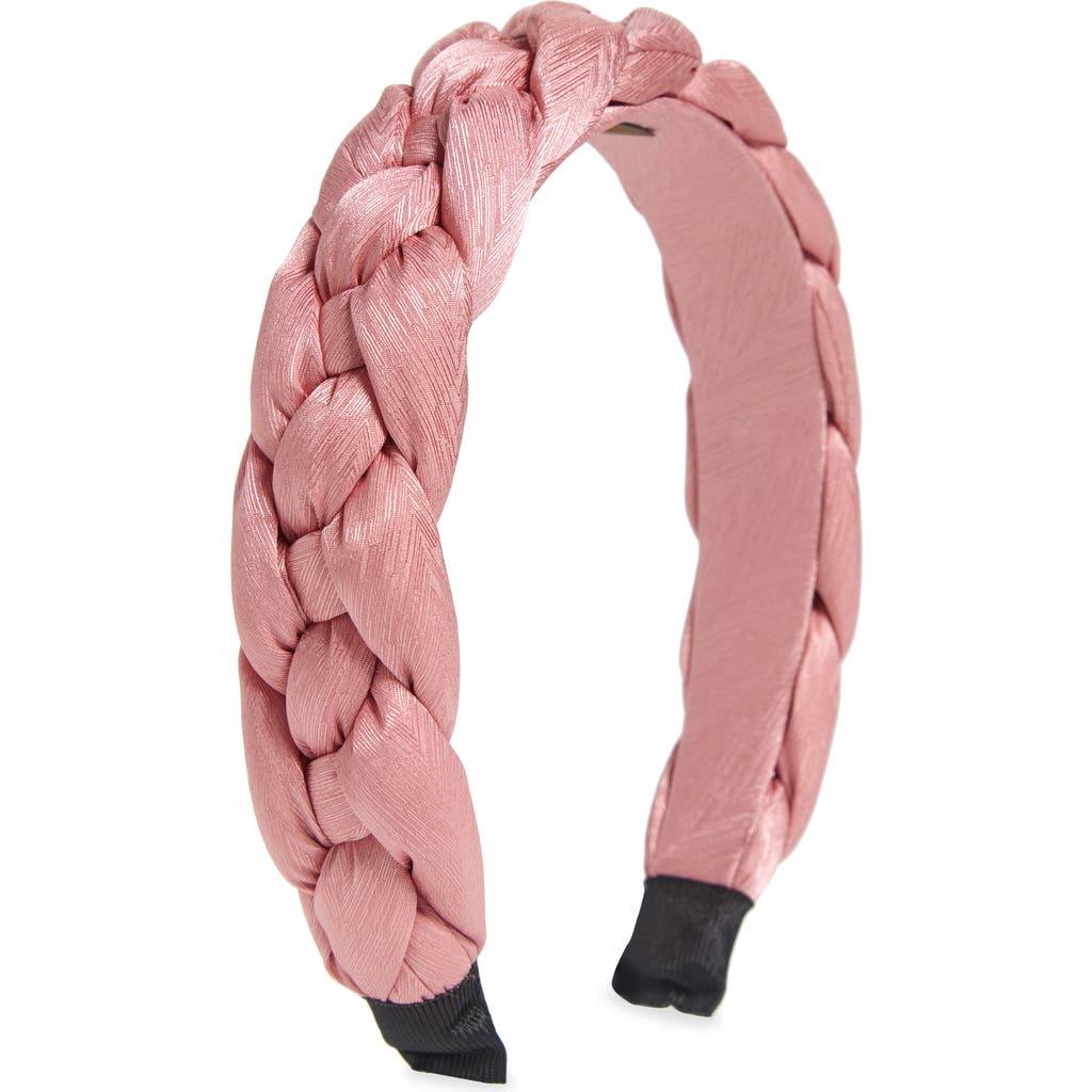 Tasha Braided Headband In Pink