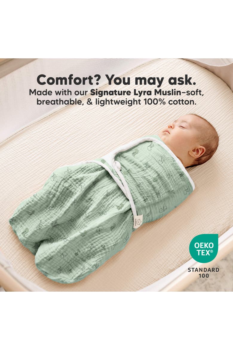 3-Pack Lyra Muslin Swaddle Wraps, Alternate, color, Dino Park