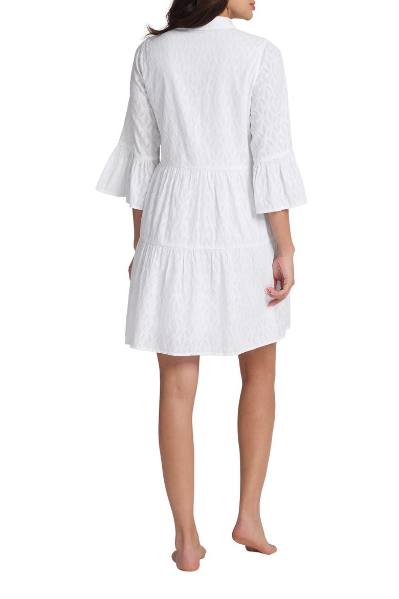 Cotton Cover-Up Shirtdress, Alternate, color, WHITE