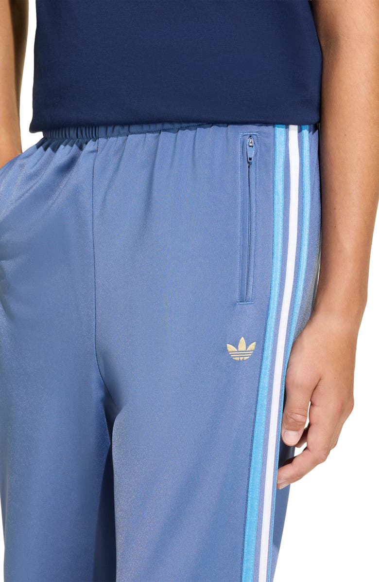 adidas Originals Kids' Firebird Recycled Polyester Track Pants, Alternate, color, Crew Blue/ Light Gold