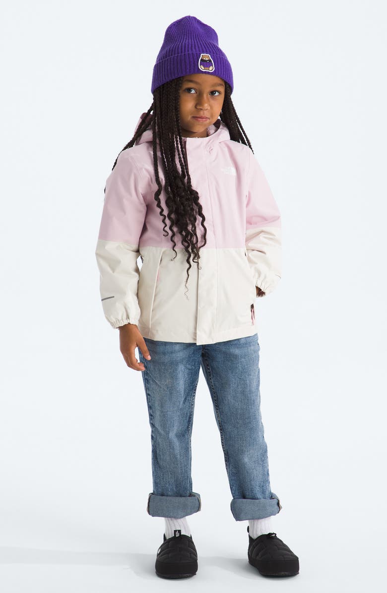 The North Face Kids' Warm Antora Rain Jacket, Alternate, color, Pale Blossom/ White Dune