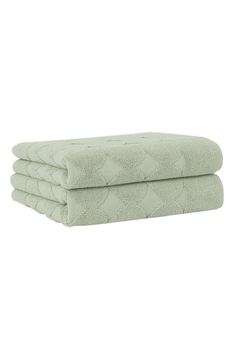 Sinemis Circle Design Bath Mats - Set of 2