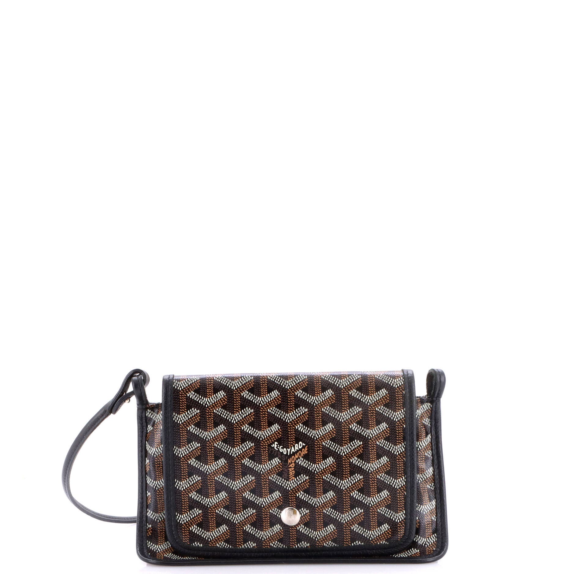 Plumet Clutch Wallet Coated Canvas, Main, color, Black