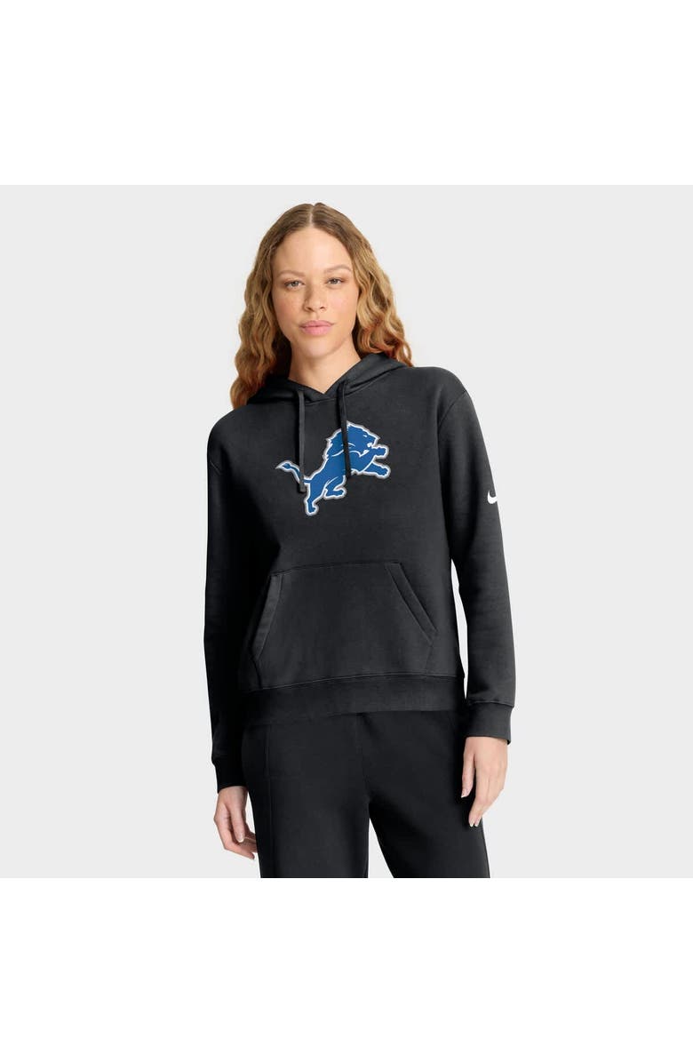 Nike Women's Nike Black Detroit Lions Club Fleece Pullover Hoodie, Main, color, Black