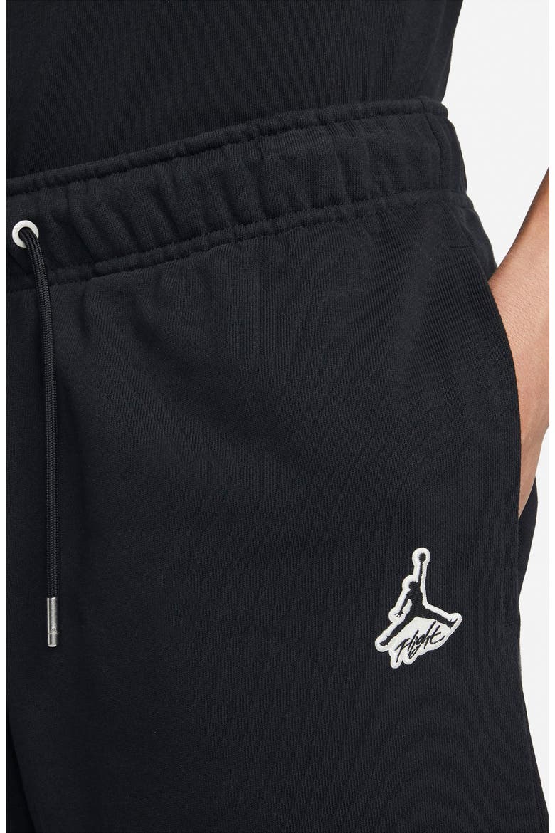 Essential Fleece Shorts, Alternate, color, BLACK/ SAIL