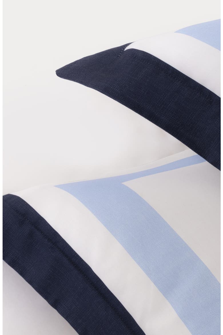 Double Border Turkish Cotton Sham Set, Alternate, color, NAVY