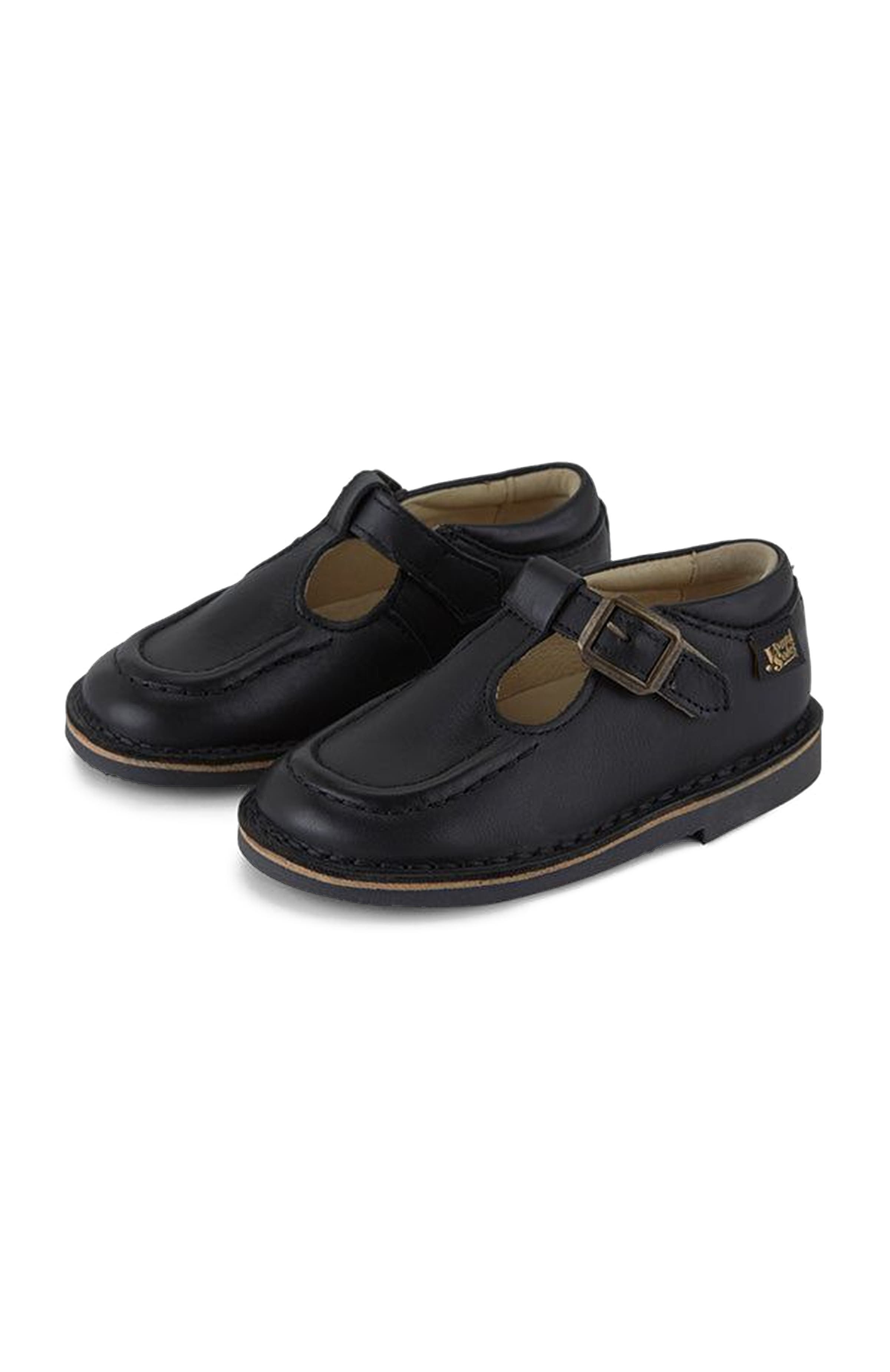 Young Soles Parker Kids T-Bar Shoe, Main, color, Black