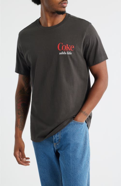 The Forecast Agency Coca Cola Sports Cotton Graphic T-shirt In Black