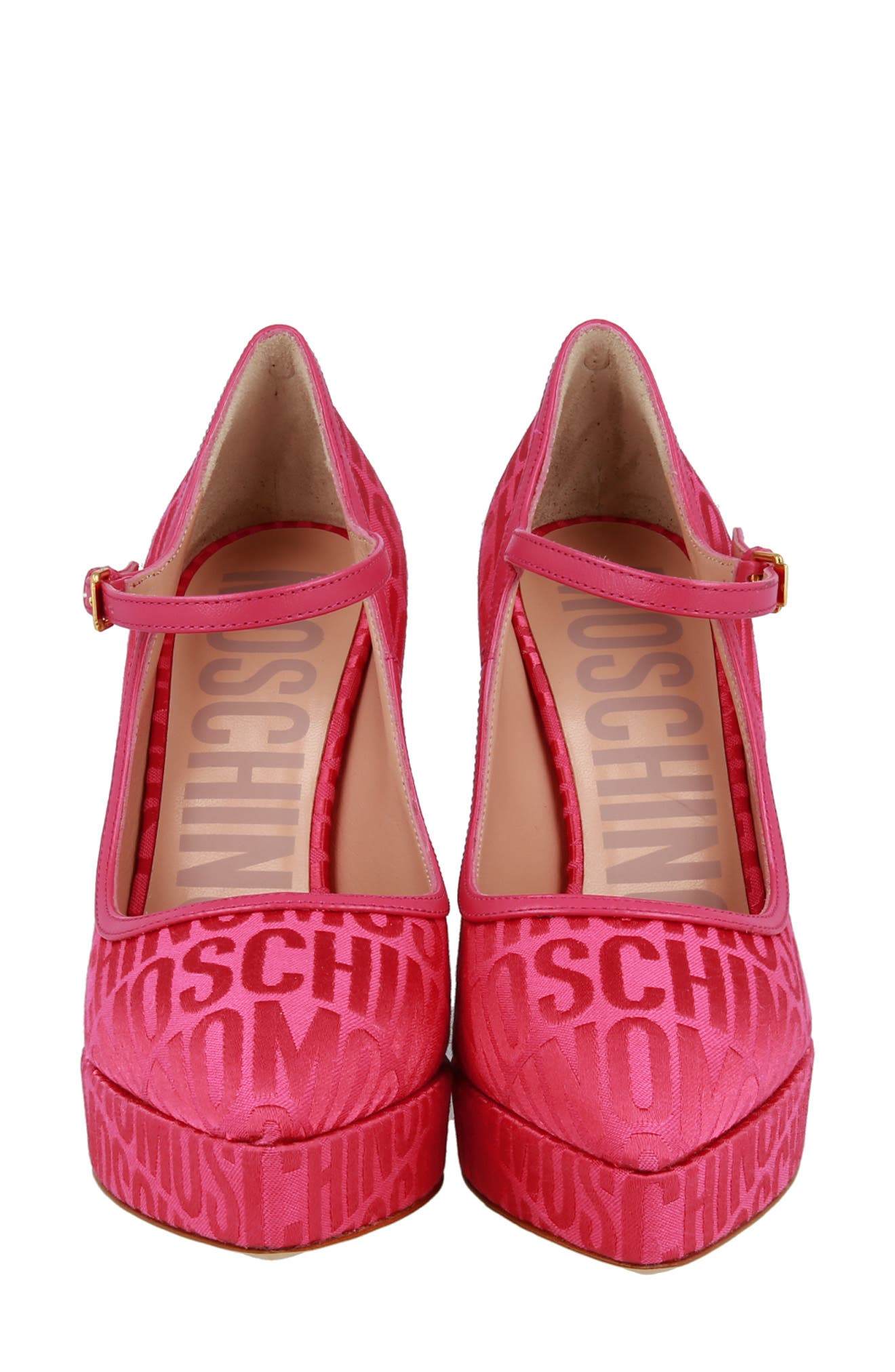 Moschino Canvas Mary Jane Pump, Alternate, color, 