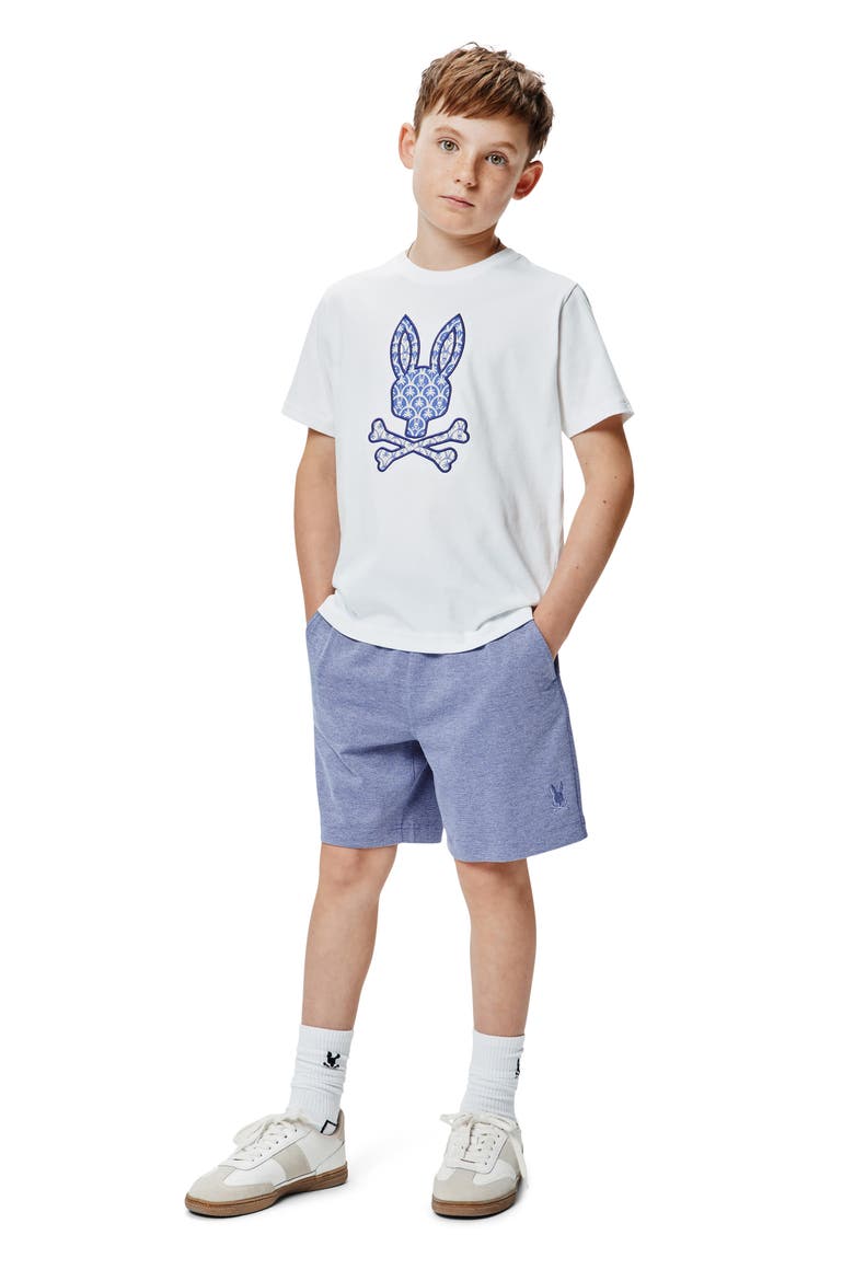 Kids' Brad Embroidered Appliqué Pima Cotton T-Shirt, Alternate, color, WHITE