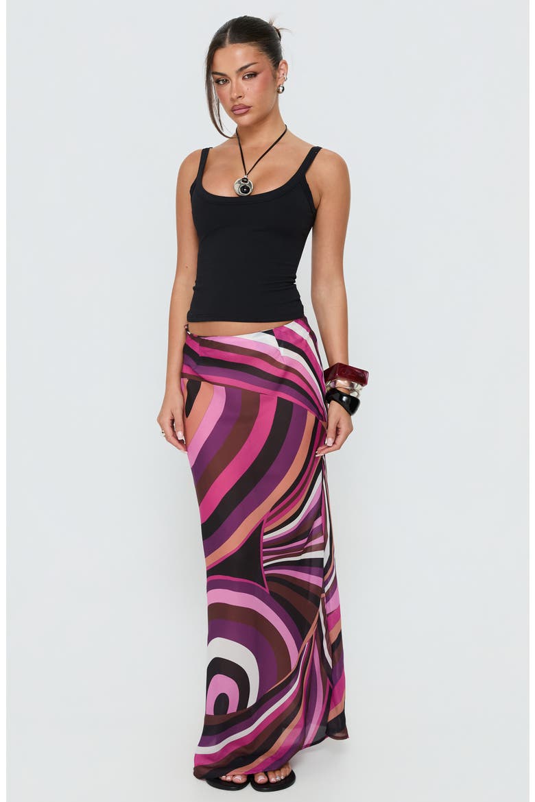 Lucidia Maxi Skirt, Alternate, color, PINK RETRO