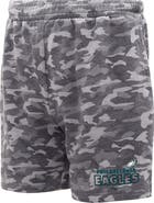 CONCEPTS SPORT Men's Concepts Sport  Charcoal Philadelphia Eagles Biscayne Camo Shorts