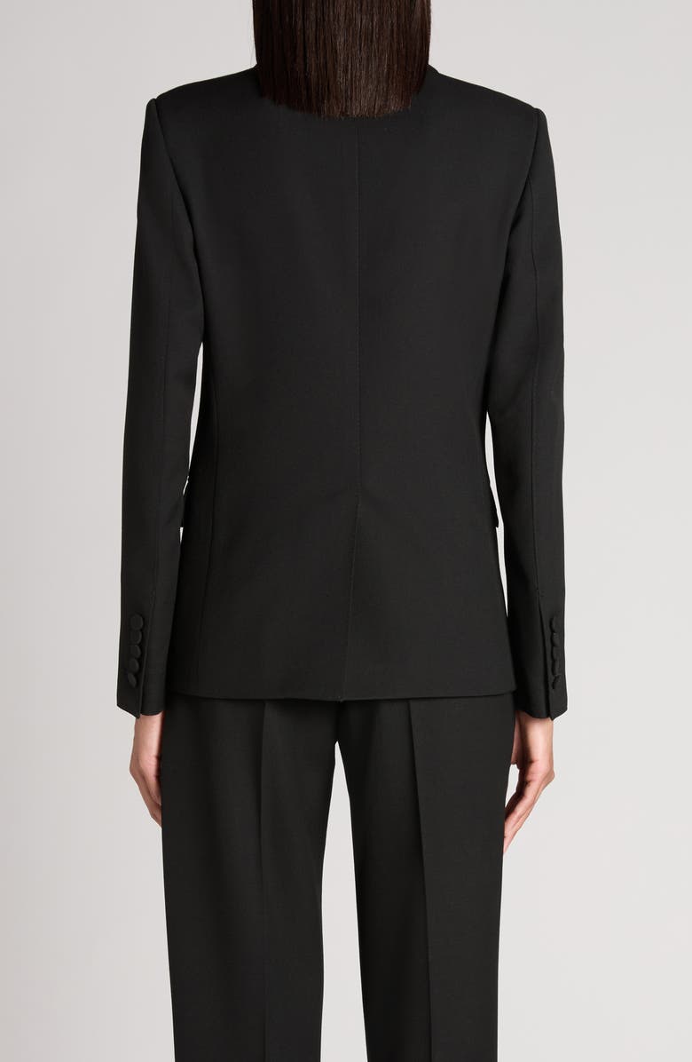TOM FORD Sharp Shoulder Wool Grain de Poudre Jacket, Alternate, color, Black