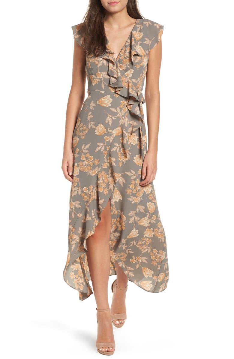 Leith Ruffle Wrap Maxi Dress, Main, color,