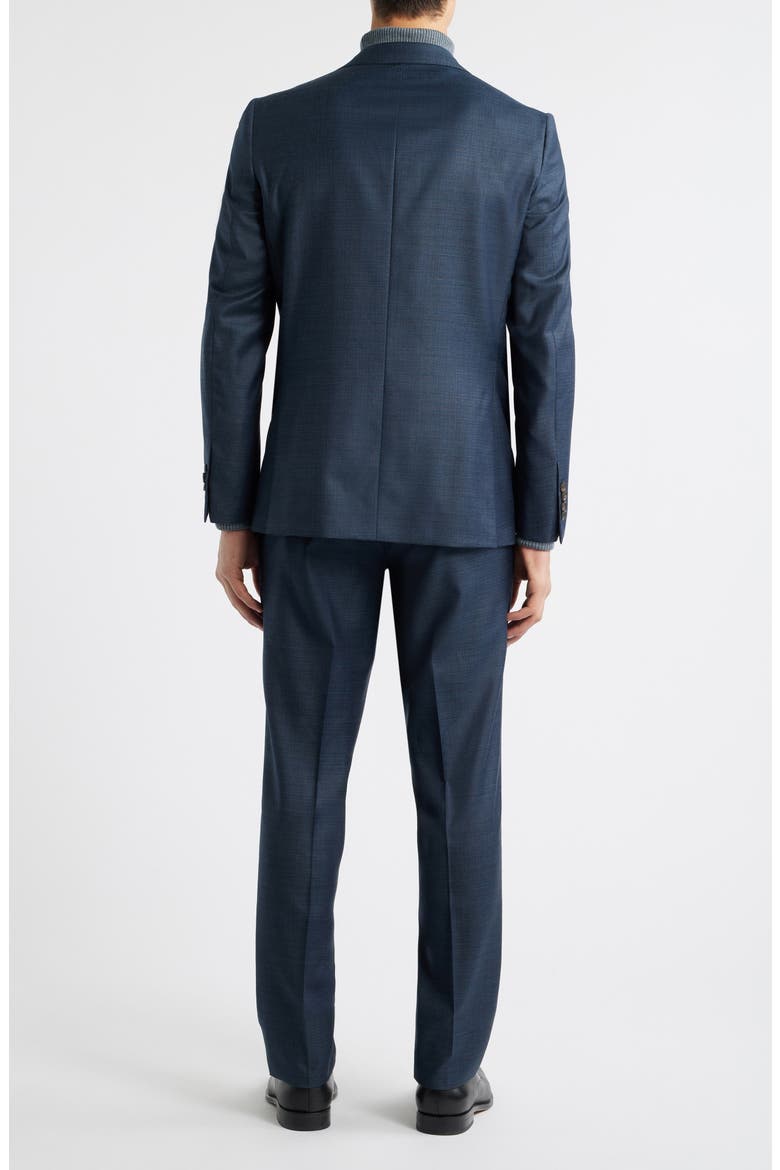 Esprit Dark Teal Mélange Wool Suit, Alternate, color, DARK TEAL
