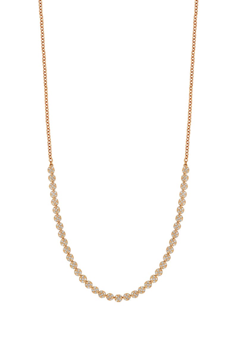 Bony Levy Diamond Disc Frontal Necklace, Main, color,