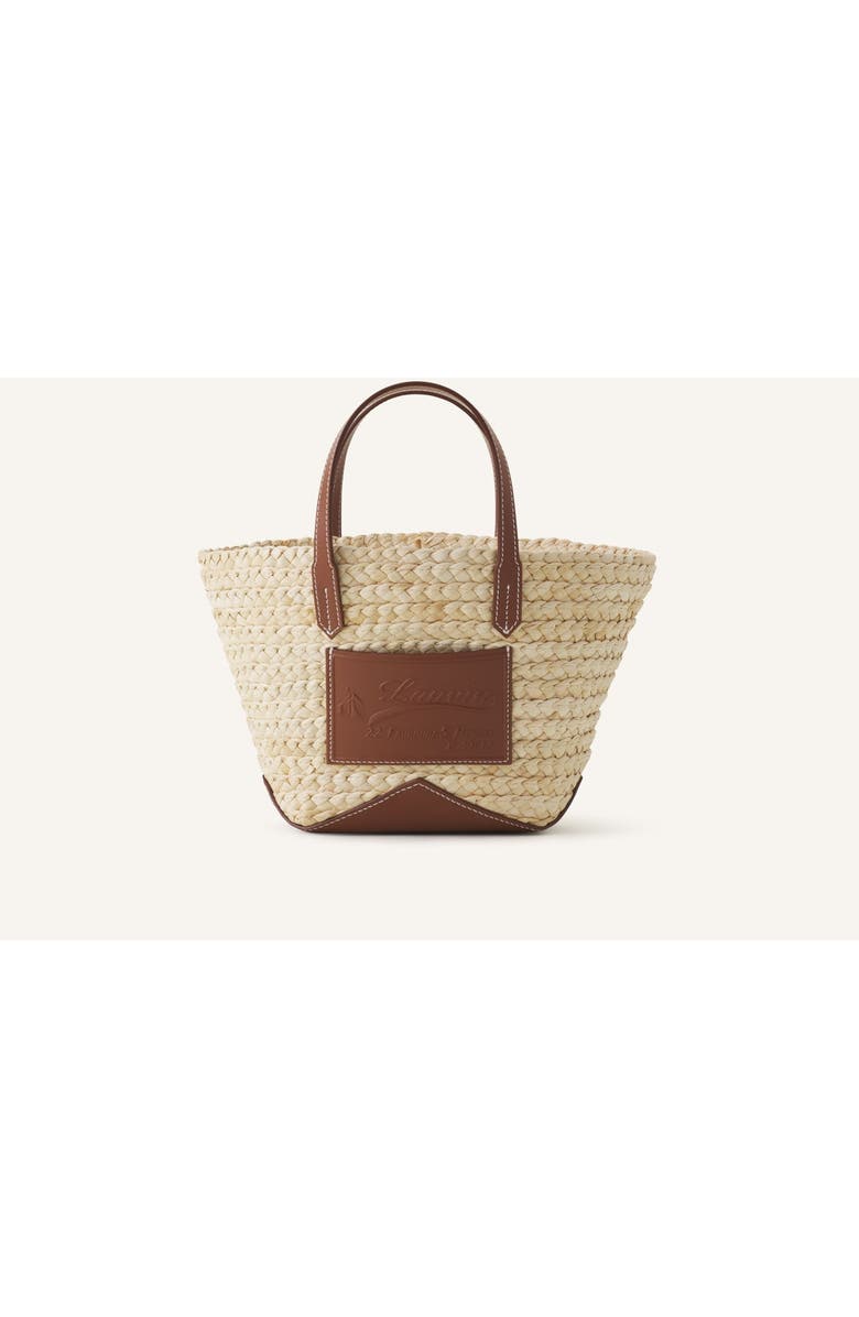 Lanvin Catch By Lanvin Small Basket Bag, Main, color, Ecru/Cognac