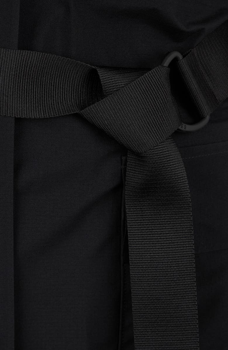 Moose Knuckles Claremont Belted Raincoat, Alternate, color, Black