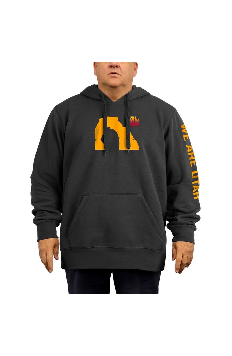 New Era Men's New Era Black Utah Jazz 2021/22 City Edition Big & Tall Pullover Hoodie, Alternate, color, 