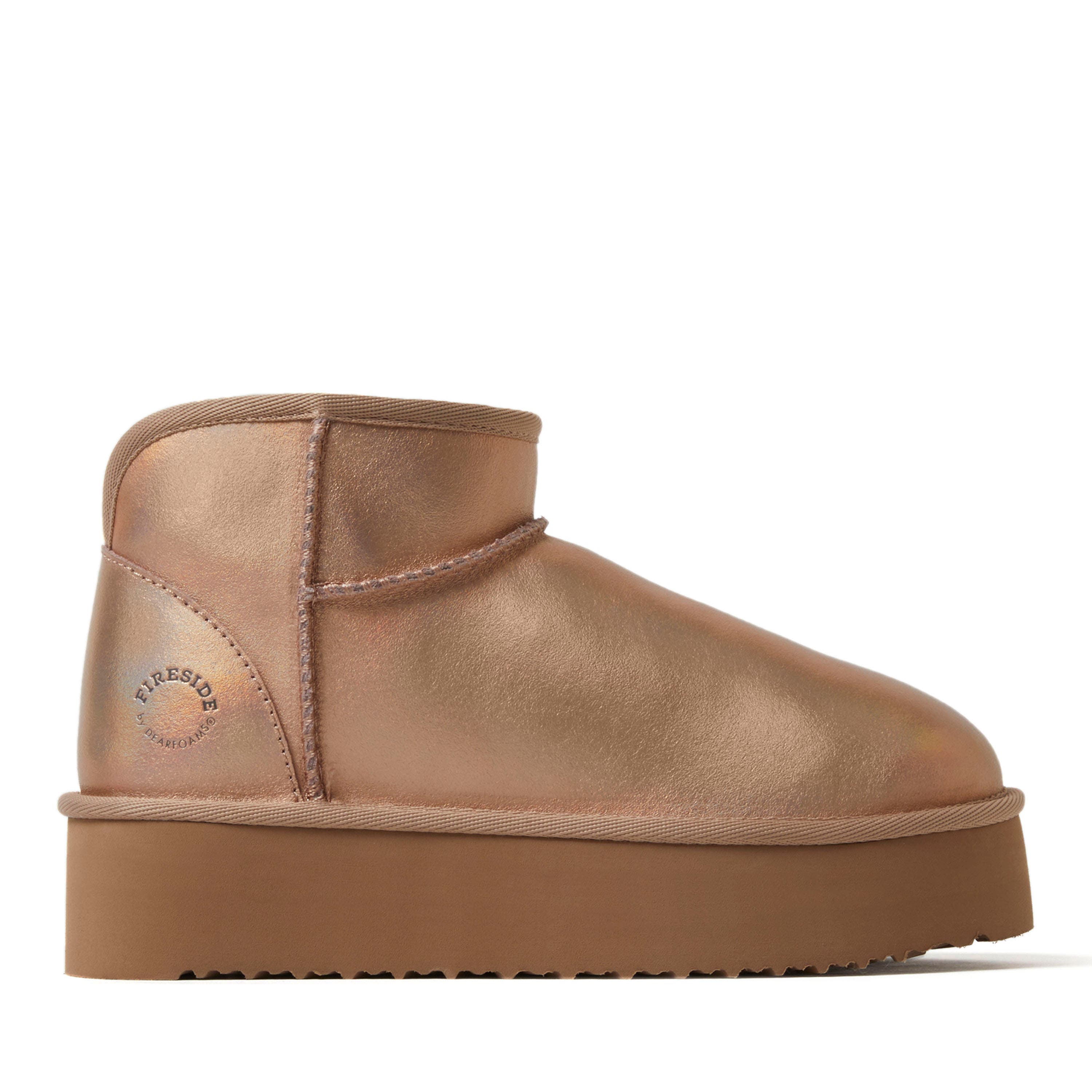 DEARFOAMS Fireside Kingston Genuine Shearling Platform Bootie, Alternate, color, 