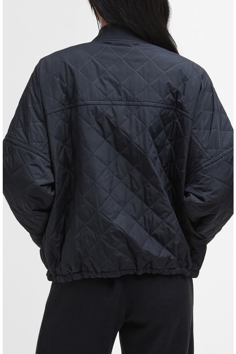 Emlyn Quilted Bomber Jacket, Alternate, color, BLACK/ ANCIENT