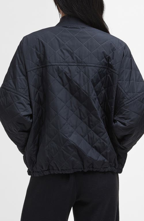 Barbour Emlyn Quilted Bomber Jacket In Black