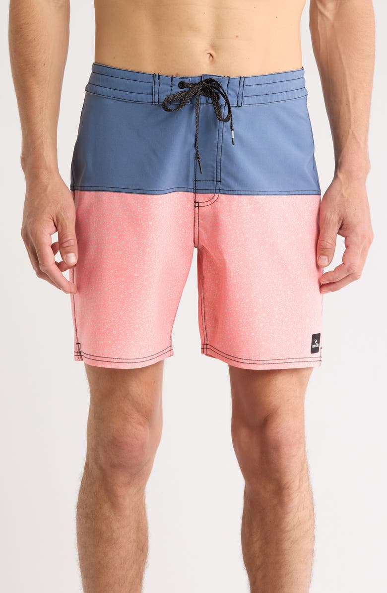 Rip Curl Mirage Downline Swim Shorts, Main, color, Coral