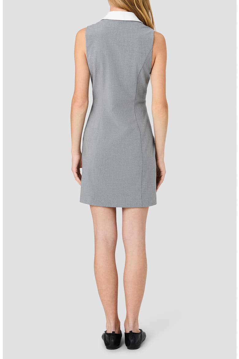Tavi Double Breasted Coat Mindidress, Alternate, color, ASH GREY-WINTER WHITE