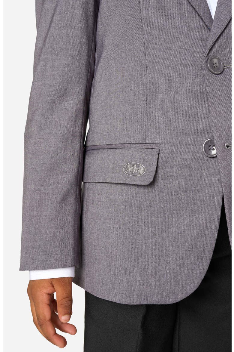 x Batman Kids' Daily Slim Fit Grey Stretch Sport Coat, Alternate, color, GREY